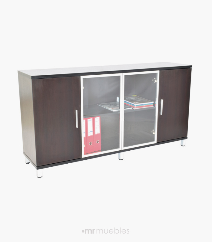 Mueble Credenza Puertas Vidrio Industrias Cruz MR