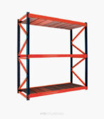 estante industrial tendido madera