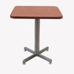 Mesa Base Cruz Acero Madera