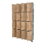 Locker 16 Puestos | Puerta Madera