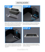 Grommet – Caja de Conectividad Pop-Up para Escritorio con Tomas y USB - Image 5