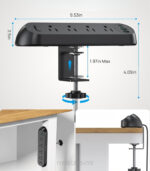 grommet regleta de escritorio con abrazader