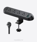 grommet regleta de escritorio con abrazader