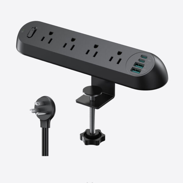 grommet regleta de escritorio con abrazader